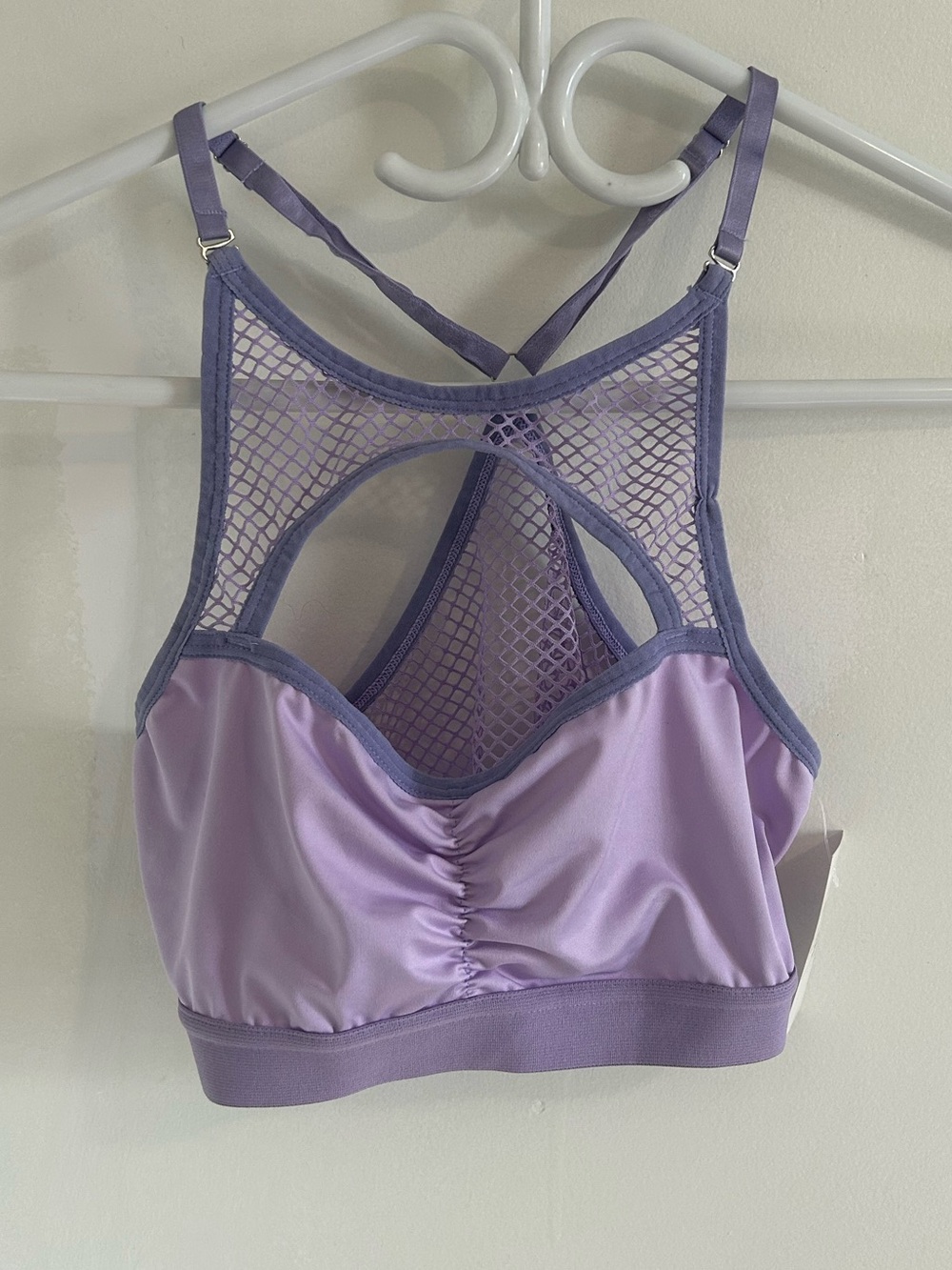 Women's Lavender Festival Mesh-Back Bralette - NWT
